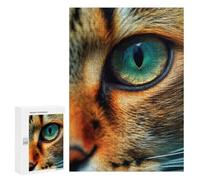 Adult Jigsaw Puzzle300 PCS Cat Closeup Face Jigsaw Puzzle Brain Teaser Game Pattern Assembly Unique Birthday And Gifts 300 PCS