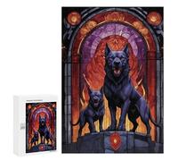 Adult Jigsaw Puzzle300 PCS Cerberus Dog Myth Animal Jigsaw Puzzle Brain Teaser Game Pattern Assembly Unique Birthday And Gifts 300 PCS