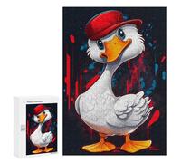 Adult Jigsaw Puzzle300 PCS Cool Funny Duck Goose Puzzles for Adults Relaxing Games Improve Memory Deal As Gifts for The Whole Family 300 PCS