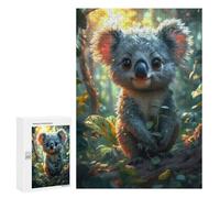 Adult Jigsaw Puzzle300 PCS Cute Cartoon Koala Puzzles for Adults Relaxing Games Improve Memory Deal As Gifts for The Whole Family 300 PCS