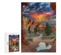 Adult Jigsaw Puzzle300 PCS Desert Storm Reflections Puzzles for Teenagers Stress Reliever Every Piece Is Unique - Challenging Game Toys 300 PCS
