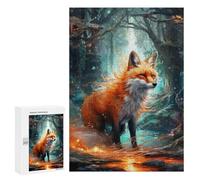 Adult Jigsaw Puzzle300 PCS Enchanted Forest Fox -4 Teenagers Puzzles Brain Teaser Game Home Decoration Unique Birthday And Gifts 300 PCS