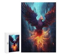 Adult Jigsaw Puzzle300 PCS Epic Rainy Phoenix Puzzles for Adults Relaxing Games Improve Memory Deal As Gifts for The Whole Family 300 PCS