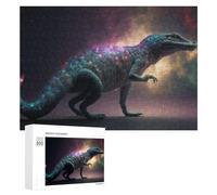 Adult Jigsaw Puzzle300 PCS Galactic Dinosaur Cosmic Artwork Teenagers Puzzles Brain Teaser Game Home Decoration Unique Birthday And Gifts 300 PCS