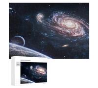Adult Jigsaw Puzzle300 PCS Galactic View Planets And Nebulae Teenagers Puzzles Brain Teaser Game Home Decoration Unique Birthday And Gifts 300 PCS