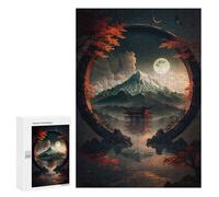 Adult Jigsaw Puzzle300 PCS Gate Over The Water Jigsaw Puzzle Brain Teaser Game Pattern Assembly Unique Birthday And Gifts 300 PCS