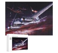 Adult Jigsaw Puzzle300 PCS Heinkel He219 Night Teenagers Puzzles Brain Teaser Game Improve Memory Help The Brain Exercise 300 PCS