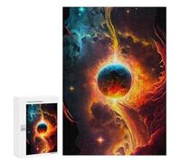 Adult Jigsaw Puzzle300 PCS Molten Celestial Event Puzzles for Adults Relaxing Games Improve Memory Deal As Gifts for The Whole Family 300 PCS
