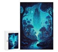 Adult Jigsaw Puzzle300 PCS Tiny Village In Jungle Jigsaw Puzzle Brain Teaser Game Pattern Assembly Unique Birthday And Gifts 300 PCS