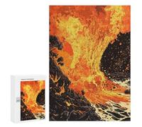 Adult Jigsaw Puzzle300 PCS Volcanic Eruption Puzzles for Adults Relaxing Games Improve Memory Deal As Gifts for The Whole Family 300 PCS