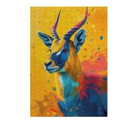 Adult Jigsaw Puzzle38x26cm/1000pcs Lightning Fast Antelope Puzzle for Adults Relax Games But Fun And Humorous for Birthday, Chrismas 38x26cm/1000pcs