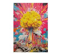 Adult Jigsaw Puzzle38x26cm/1000pcs Nuclear Explosion Puzzle for Adults Relax Games But Fun And Humorous for Birthday, Chrismas 38x26cm/1000pcs