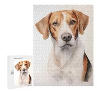 Adult Jigsaw Puzzle500 PCS American Foxhound Dog Puzzles for Adults Relaxing Games Improve Memory Deal As Gifts for The Whole Family 500 PCS