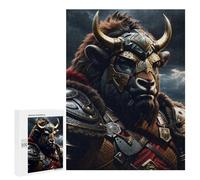 Adult Jigsaw Puzzle500 PCS Bison Armor Jigsaw Puzzle Brain Teaser Game Pattern Assembly Unique Birthday And Gifts 500 PCS