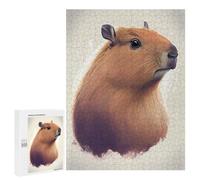Adult Jigsaw Puzzle500 PCS Capybara Animal Drawing Puzzles for Adults Relaxing Games Improve Memory Deal As Gifts for The Whole Family 500 PCS