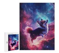 Adult Jigsaw Puzzle500 PCS Cosmic Corgi Adventure-1 Puzzles for Teenagers Stress Reliever Every Piece Is Unique - Challenging Game Toys 500 PCS