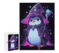 Adult Jigsaw Puzzle500 PCS Cute Magical Penguin Jigsaw Puzzle Brain Teaser Game Pattern Assembly Unique Birthday And Gifts 500 PCS