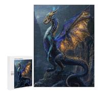 Adult Jigsaw Puzzle500 PCS Ethereal Starfall Dragon Jigsaw Puzzle Brain Teaser Game Pattern Assembly Unique Birthday And Gifts 500 PCS