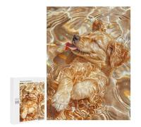 Adult Jigsaw Puzzle500 PCS Golden Retriver in Silver Puzzles for Adults Relaxing Games Improve Memory Deal As Gifts for The Whole Family 500 PCS