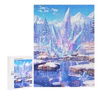 Adult Jigsaw Puzzle500 PCS Icy Reflections Jigsaw Puzzle Brain Teaser Game Pattern Assembly Unique Birthday And Gifts 500 PCS