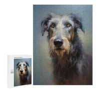 Adult Jigsaw Puzzle500 PCS Irish Wolfhound Puzzles for Adults Relaxing Games Improve Memory Deal As Gifts for The Whole Family 500 PCS