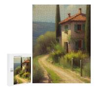 Adult Jigsaw Puzzle500 PCS Italian Villa Puzzles for Adults Relaxing Games Improve Memory Deal As Gifts for The Whole Family 500 PCS