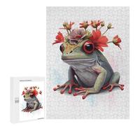 Adult Jigsaw Puzzle500 PCS Red Eyed Tree Frog Art Teenagers Puzzles Brain Teaser Game Improve Memory Help The Brain Exercise 500 PCS