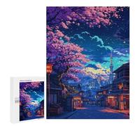 Adult Jigsaw Puzzle500 PCS Sakura Japan Landscape Puzzles for Adults Relaxing Games Improve Memory Deal As Gifts for The Whole Family 500 PCS