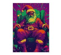 Adult Jigsaw Puzzle500 PCS Santa Claus in A Chair Jigsaws for Adults Anti-Stress Toys Pattern Assembly Stress Reduction Gifts 500 PCS