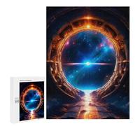 Adult Jigsaw Puzzle500 PCS Strange Portal Jigsaw Puzzle Brain Teaser Game Pattern Assembly Unique Birthday And Gifts 500 PCS