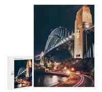 Adult Jigsaw Puzzle500 PCS Sydney Harbour Bridge Jigsaw Puzzle Brain Teaser Game Pattern Assembly Unique Birthday And Gifts 500 PCS