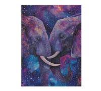 Adult Jigsaw Puzzle500 PCS Two Elephants In Love Jigsaws for Adults Anti-Stress Toys Pattern Assembly Stress Reduction Gifts 500 PCS