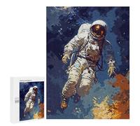 Adult Jigsaw Puzzle500 PCS Vintage Astronaut Jigsaw Puzzle Brain Teaser Game Pattern Assembly Unique Birthday And Gifts 500 PCS