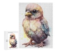 Adult Jigsaw Puzzle500 PCS Watercolor Baby Eagle Art Jigsaw Puzzle Brain Teaser Game Pattern Assembly Unique Birthday And Gifts 500 PCS
