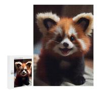 Adult Jigsaw Puzzle500 PCS Wild Cute Baby Red Panda Jigsaw Puzzle Brain Teaser Game Pattern Assembly Unique Birthday And Gifts 500 PCS