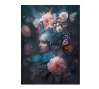Adult Jigsaw Puzzle52x38cm/1000pcs Butterfly Darling Jigsaw for Adults Brain Teaser Game Precision Cutting Deal As Gifts for The Whole Family 52x38cm/1000pcs