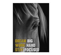 Adult Jigsaw Puzzle52x38cm/1000pcs Horse Inspirational Quotes Jigsaw for Adults Brain Teaser Game Precision Cutting Deal As Gifts for The Whole Family 52x38cm/1000pcs