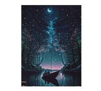 Adult Jigsaw Puzzle52x38cm/1000pcs Natures Dreams at Night Adult Jigsaw Puzzle Relaxing Games Perfect Decoration Deal As Gifts for The Whole Family 52x38cm/1000pcs