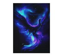 Adult Jigsaw Puzzle52x38cm/1000pcs Phoenix Neon Animal Jigsaw for Adults Brain Teaser Game Precision Cutting Deal As Gifts for The Whole Family 52x38cm/1000pcs