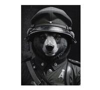 Adult Jigsaw Puzzle52x38cm/1000pcs Soldier Bear Animals Teenagers Puzzles Brain Teaser Game Home Decoration Unique Birthday And Gifts 52x38cm/1000pcs