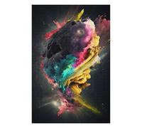 Adult Jigsaw Puzzle75x50cm/1000pcs Colorful Brain Explosion Artwork Teenagers Puzzles Brain Teaser Game Home Decoration Unique Birthday And Gifts 75x50cm/1000pcs