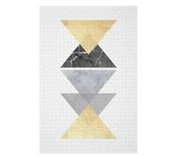 Adult Jigsaw Puzzle75x50cm/1000pcs Merge Triangles Jigsaw for Adults Brain Teaser Game Precision Cutting Deal As Gifts for The Whole Family 75x50cm/1000pcs