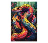 Adult Jigsaw Puzzle75x50cm/1000pcs Rainbow Serpent in Forest Adult Jigsaw Puzzle Brain Teaser Game Birthday Present for Birthday, Chrismas 75x50cm/1000pcs