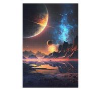Adult Jigsaw Puzzle75x50cm/1000pcs Sunset Over The Planets Adult Jigsaw Puzzle Relaxing Games Perfect Decoration Deal As Gifts for The Whole Family 75x50cm/1000pcs