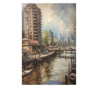 Adult Jigsaw Puzzle75x50cm/1000pcs Vancouver Charm Canada Puzzle for Adults Relax Games But Fun And Humorous for Birthday, Chrismas 75x50cm/1000pcs