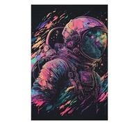 Adult Jigsaw Puzzle75x50cm/1000pcs Vibrant Astronaut Artwork -7 Adult Jigsaw Puzzle Brain Teaser Game Birthday Present for Birthday, Chrismas 75x50cm/1000pcs