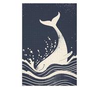 Adult Jigsaw Puzzle75x50cm/1000pcs Whale Tail Splash Jigsaw for Adults Brain Teaser Game Precision Cutting Deal As Gifts for The Whole Family 75x50cm/1000pcs