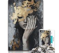 Adult Jigsaw Puzzles 1000 Abstract Painting Woman 1000 Pieces for Adults,Challenging Difficult Deal As Gifts for The Whole Family (size 75x50cm)