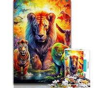 Adult Jigsaw Puzzles 1000 African Animals 1000 Pieces for Adults,for Educational Game Challenge Toy Unique Home Decor And Gifts (size 75x50cm)