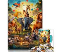 Adult Jigsaw Puzzles 1000 African Animals 1000 Pieces for Teenagers,Perfect for Game Nights, Colorful Toy for Home Gift (size 38x26cm)